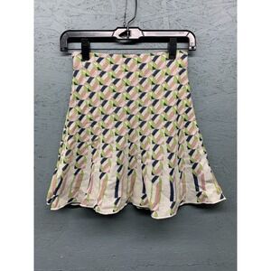 Missoni Knit Skirt Multicolor Geometric Print Wool Blend Viscose Blend Size‎ 38